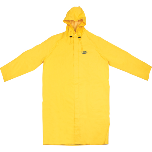 V&ecirc;tement imperm&eacute;able Hurricane ignifuge et r&eacute;sistans &agrave; l'huile, manteau de 48', 3T-Grand, Jaune St. Lawrence Industrial & Safety Supply