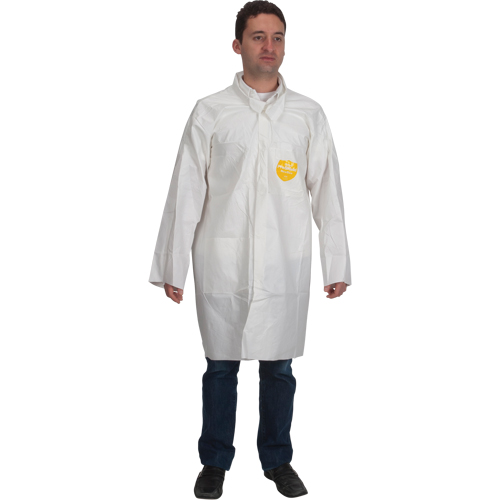 ProShield&reg; 60 Lab Coat, Microporous/Polypropylene, White, Medium St. Lawrence Industrial & Safety Supply