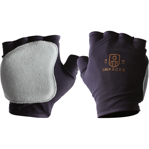 Gants antichocs sans doigts, main droite, T-petit, Paume en Cuir refendu, Poignet &agrave; enfiler St. Lawrence Industrial & Safety Supply