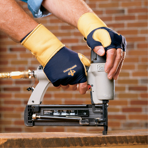 Premium Impact & Repetitive Strain Protective Right-Hand Glove, Size X-Small, Grain Leather Palm St. Lawrence Industrial & Safety Supply