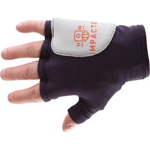 Palm/Side Fingerless Protection Gloves - Left, X-Small, Suede Palm, Slip-On Cuff St. Lawrence Industrial & Safety Supply