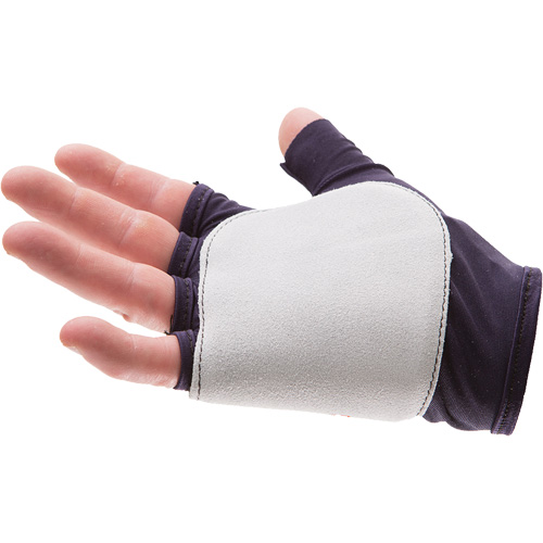 Palm/Side Fingerless Protection Gloves - Left, X-Small, Suede Palm, Slip-On Cuff St. Lawrence Industrial & Safety Supply