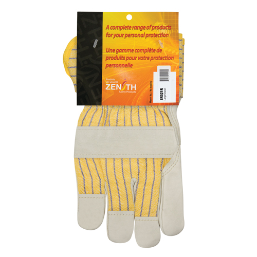 Winter-Lined Patch-Palm Fitters Gloves, Large, Grain Cowhide Palm, Cotton Fleece Inner Lining St. Lawrence Industrial & Safety Supply