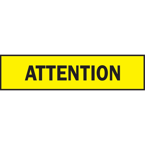 Ruban pour barricade, Bilingue, 3" la x 200' lo, 3 mils, Noir sur jaune St. Lawrence Industrial & Safety Supply