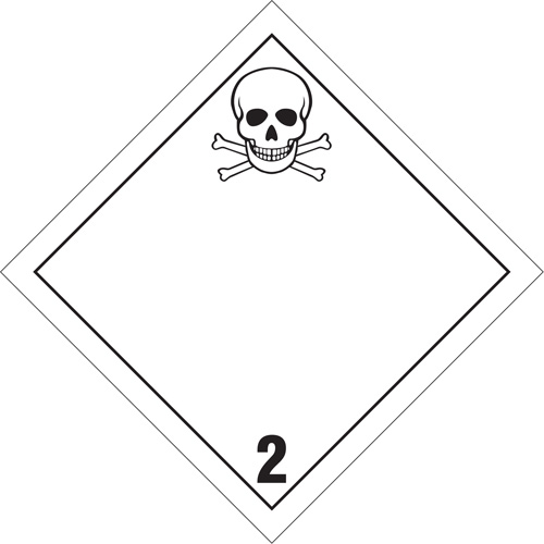 Plaque-&eacute;tiquette TMD gaz toxique, Plastique St. Lawrence Industrial & Safety Supply