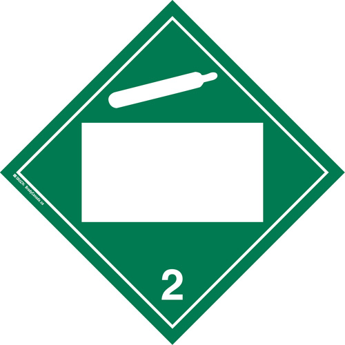 Plaque-&eacute;tiquette TMD gaz non toxique, Plastique St. Lawrence Industrial & Safety Supply