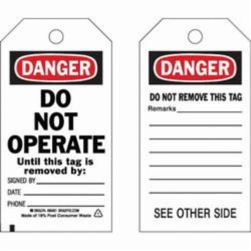 &eacute;tiquettes de s&eacute;curit&eacute; auto-plastifiantes, Polyester, 3" la x 5-3/4" h, Anglais St. Lawrence Industrial & Safety Supply