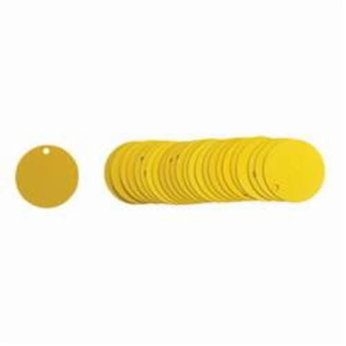 &eacute;tiquettes rondes vierges pour vannes, Aluminium, 2" dia. St. Lawrence Industrial & Safety Supply
