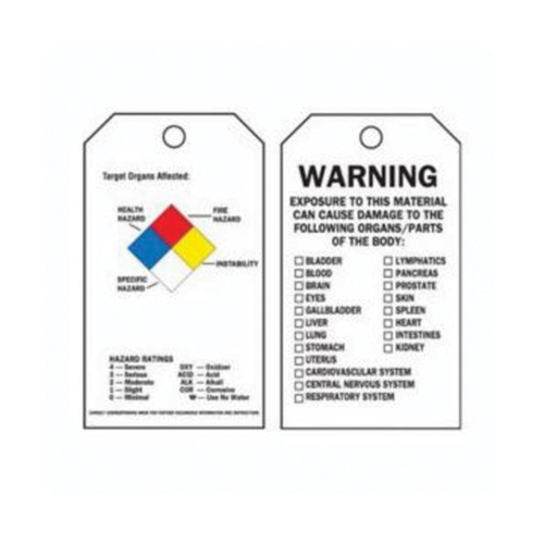 &eacute;tiquettes du droit &agrave; l'information, Polyester, 3" la x 5-3/4" h, Anglais St. Lawrence Industrial & Safety Supply