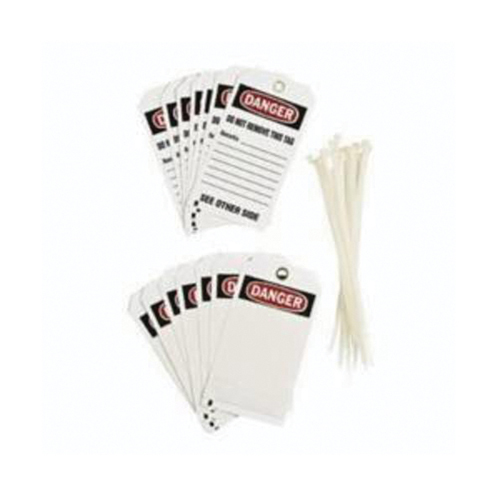 &eacute;tiquettes auto-plastifiantes pour la pr&eacute;vention des accidents, Polyester, 3" la x 5-3/4" h, Anglais St. Lawrence Industrial & Safety Supply