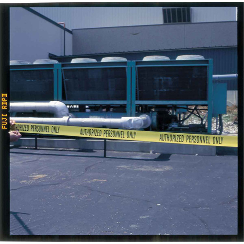 Barricade Tape, English, 3" W x 200' L, 3 mils, Black on Yellow St. Lawrence Industrial & Safety Supply