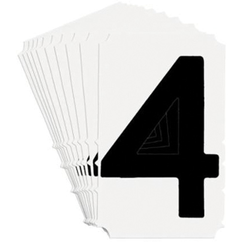 &eacute;tiquettes de lettres et chiffres gothiques individuels Quick-Align, 4, 4" h, Noir St. Lawrence Industrial & Safety Supply