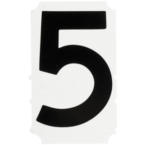 &eacute;tiquettes de lettres et chiffres gothiques individuels Quick-Align, 5, 4" h, Noir St. Lawrence Industrial & Safety Supply