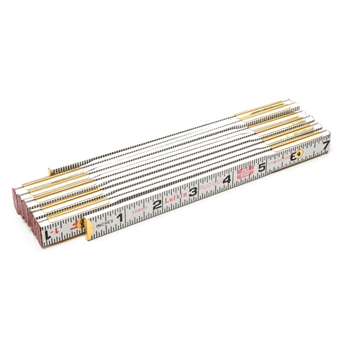 R&egrave;gle &agrave; pes&eacute;e Red End pour ing&eacute;nieur, 6' lo, Bois, Graduations de 1/16" St. Lawrence Industrial & Safety Supply