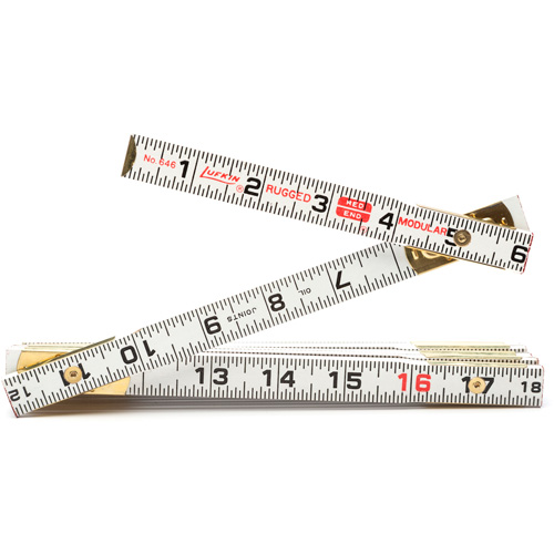 R&egrave;gle de maçon Red End, 6' lo, Bois, Graduations de 1/16" St. Lawrence Industrial & Safety Supply