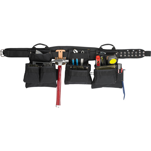 Ceinture &agrave; outils professionnelle pour menuisier, Polyester, Noir St. Lawrence Industrial & Safety Supply