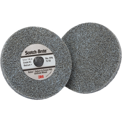 Roloc Deburr & Finish Pro TR Unitized Wheel, 2" x 1/4", Coarse Grit, Ceramic St. Lawrence Industrial & Safety Supply
