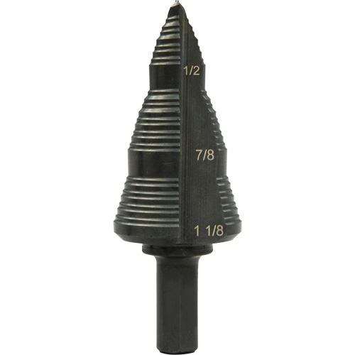Foret &eacute;tag&eacute; &agrave; trous multiples no 9, 3/16" - 1-1/8", Acier rapide St. Lawrence Industrial & Safety Supply
