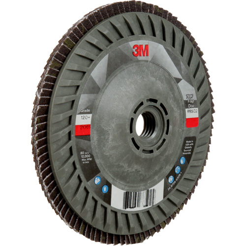 769F Quick Change Flap Disc, 5" x 5/8"-11, Type 27, 120+ Grit, Ceramic St. Lawrence Industrial & Safety Supply