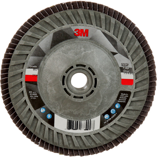 769F Quick Change Flap Disc, 5" x 5/8"-11, Type 29, 80+ Grit, Ceramic St. Lawrence Industrial & Safety Supply