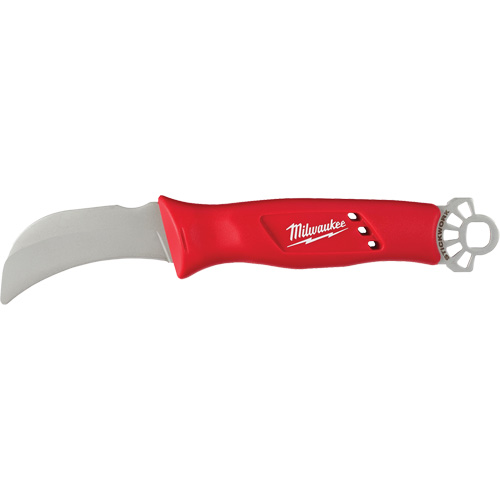 Couteau courb&eacute; de monteur de ligne avec anneau STICKWORK 3-en-1 St. Lawrence Industrial & Safety Supply