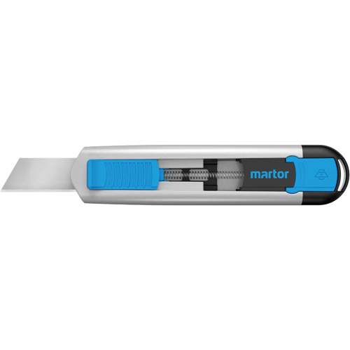 Couteau r&eacute;tractable SECUNORM 540 avec lame Styropor no 17940, 36 mm, Acier inoxydable, Robuste, Prise en Aluminium St. Lawrence Industrial & Safety Supply