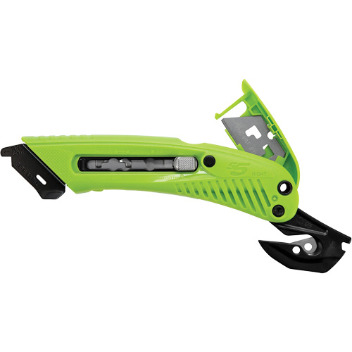 S5L Guarded 3-in-1 Safety Knife, Right-Handed, Carbon Steel, Plastic Handle St. Lawrence Industrial & Safety Supply