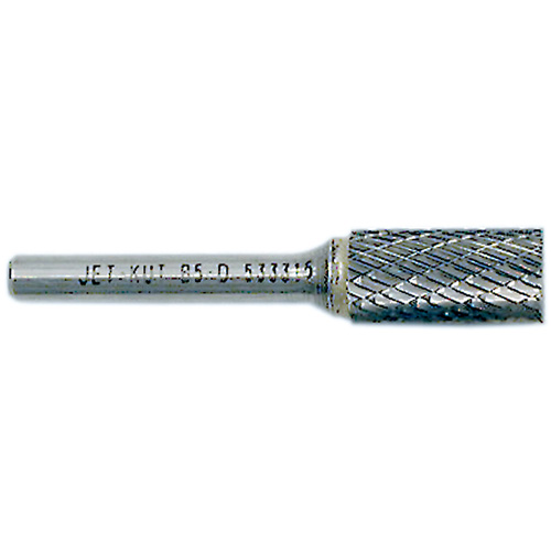 End-Cut Cylindrical Burr, 1/2" Dia., 1/4" Shank, 1" Depth of Cut St. Lawrence Industrial & Safety Supply