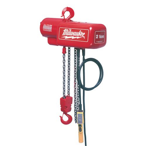 Palan &eacute;lectrique &agrave; chaîne, Lev&eacute;e 15', Capacit&eacute; 1000 lb (0,5 tonne), 16 pi/min St. Lawrence Industrial & Safety Supply