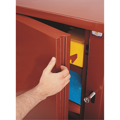 Armoire &agrave; tablettes Jobsite, Acier, 47,5 pi³, Rouge St. Lawrence Industrial & Safety Supply
