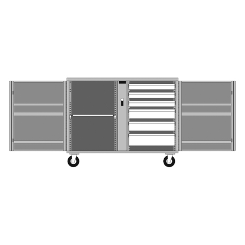 &eacute;tabli roulant, 49-7/8" la x 40-5/8" h x 26-7/8" p, Capacit&eacute; de 24,6 pi³ St. Lawrence Industrial & Safety Supply