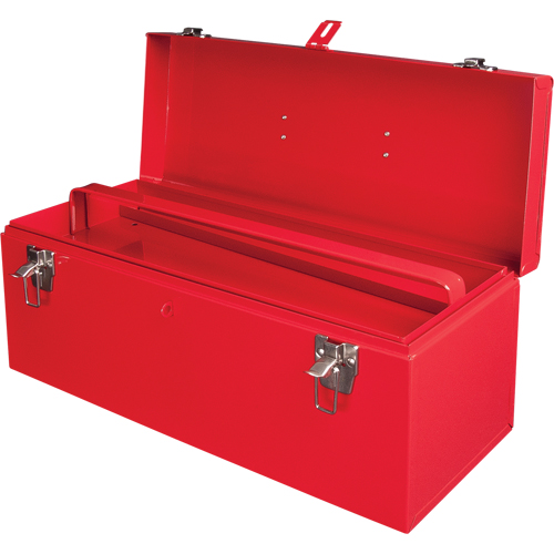Coffre &agrave; outils portatif ATB100 avec plateau en m&eacute;tal pour outils, 8-3/4" P x 21" la x 9" h, Rouge St. Lawrence Industrial & Safety Supply