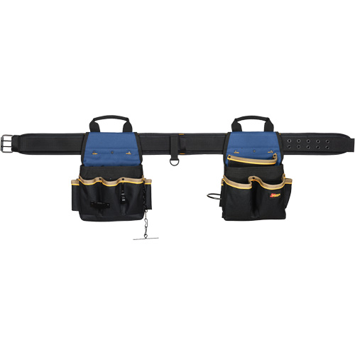 Combin&eacute;s de ceinture &agrave; outils &agrave; 20 pochettes, Polyester, Noir St. Lawrence Industrial & Safety Supply