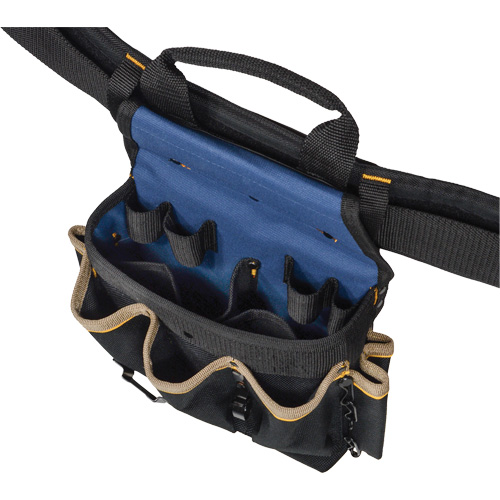 Combin&eacute;s de ceinture &agrave; outils &agrave; 20 pochettes, Polyester, Noir St. Lawrence Industrial & Safety Supply