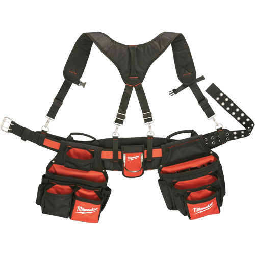 Ceinture de travail a/m&eacute;canisme de suspension pour entrepreneur, Nylon, Noir St. Lawrence Industrial & Safety Supply