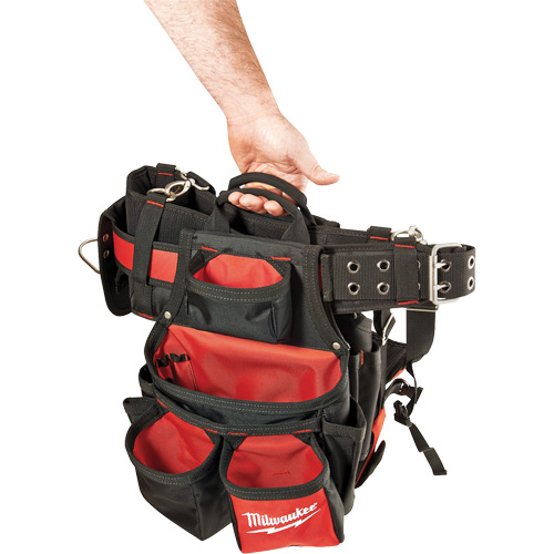 Ceinture de travail a/m&eacute;canisme de suspension pour entrepreneur, Nylon, Noir St. Lawrence Industrial & Safety Supply