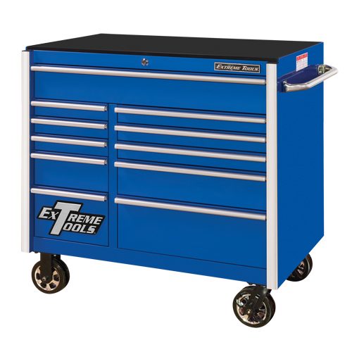 Armoire roulante pour outils s&eacute;rie RX, 11 tiroirs, 41-1/2" la x 25-1/2" p x 40-1/2" h, Bleu St. Lawrence Industrial & Safety Supply