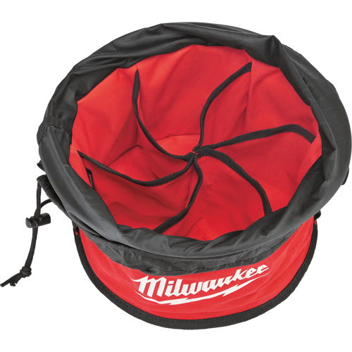 Sac range-tout style parachute, 11-4/5" lo x 11-4/5" la x 11" h, Nylon, Noir/Rouge St. Lawrence Industrial & Safety Supply