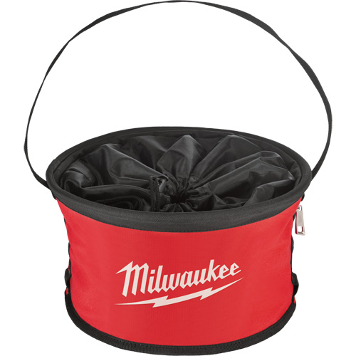 Sac range-tout style parachute, 11-4/5" lo x 11-4/5" la x 11" h, Nylon, Noir/Rouge St. Lawrence Industrial & Safety Supply
