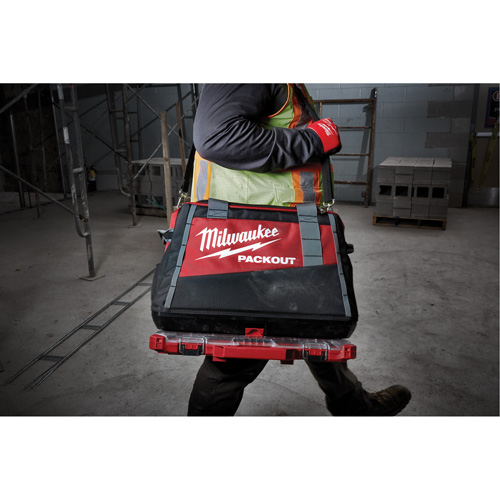 Packout Tool Bag, Ballistic Nylon, 8 Pockets, Black/Red St. Lawrence Industrial & Safety Supply