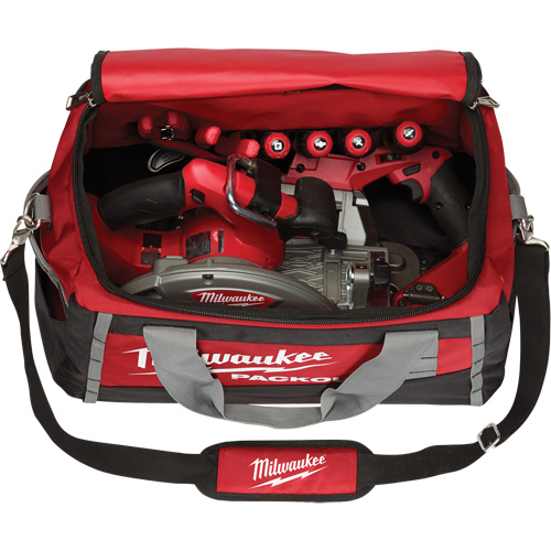 Packout Tool Bag, Ballistic Nylon, 8 Pockets, Black/Red St. Lawrence Industrial & Safety Supply