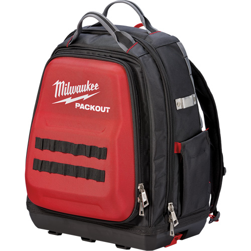 Sac &agrave; dos Packout, 15-3/4" lo x 11-4/5" la, Noir/Rouge, Balistique St. Lawrence Industrial & Safety Supply