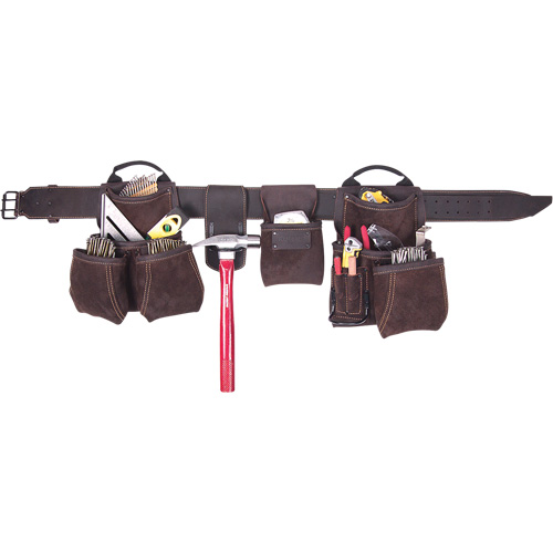 Ceintures &agrave; outils de luxe pour entrepreneur, Cuir, Havane St. Lawrence Industrial & Safety Supply