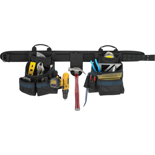 Electrician's Tool Belt, Polyester, Black St. Lawrence Industrial & Safety Supply