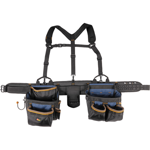 Deluxe Tool Belt, Polyester, Black St. Lawrence Industrial & Safety Supply
