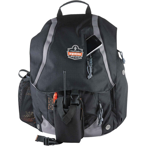 Sac &agrave; dos pour outils 5143 Arsenal, 15" lo x 8" la, Noir, Polyester St. Lawrence Industrial & Safety Supply