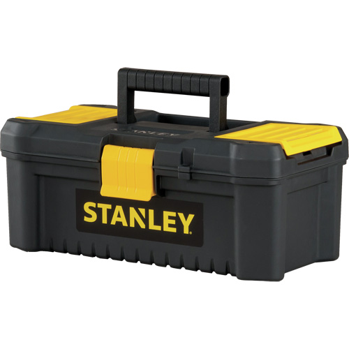 Essential&reg; Tool Box with Tray, 12-1/2" W x 7-3/8" D x 5-1/8" H, Black/Yellow St. Lawrence Industrial & Safety Supply