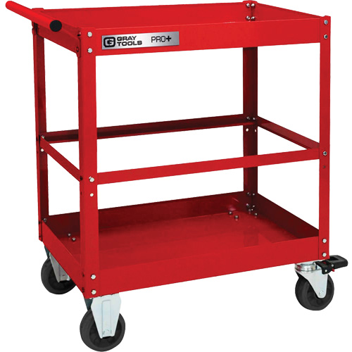 Chariot utilitaire robuste s&eacute;rie PRO+, 2 tiers, 30-1/5" x 38-1/3" x 19-1/2" St. Lawrence Industrial & Safety Supply