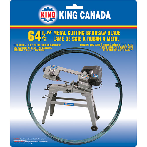 General Purpose Band Saw Blade, Bi-Metal, 64-1/2" L x 1/2" W x 0.025" Thick, 10 TPI St. Lawrence Industrial & Safety Supply