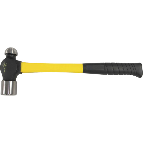 BP-16F Marteau &agrave; panne ronde &agrave; manche en fibre de verre, Poids de la t&ecirc;te 16 oz, Face Ordinaire, Prise Coussin&eacute;e St. Lawrence Industrial & Safety Supply